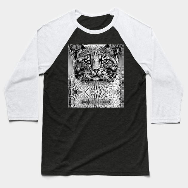 A BRILLIANT CAT Baseball T-Shirt by JeanGregoryEvans1